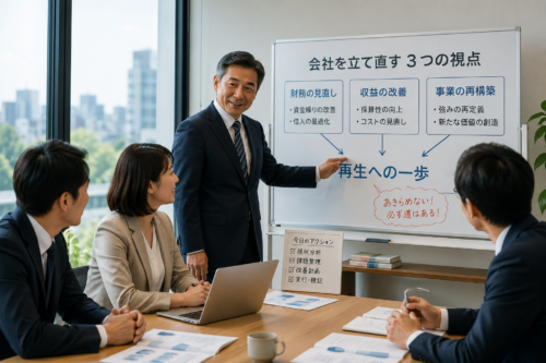 会社を立て直しもう一度前へ進める状態