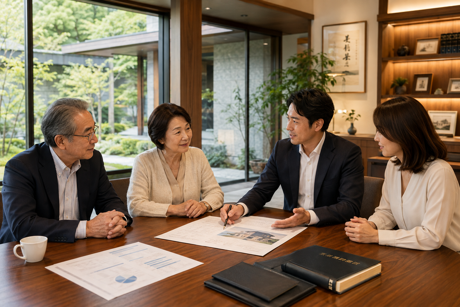 親世代から次世代へ財産と想いを引き継ぐ相続の相談風景